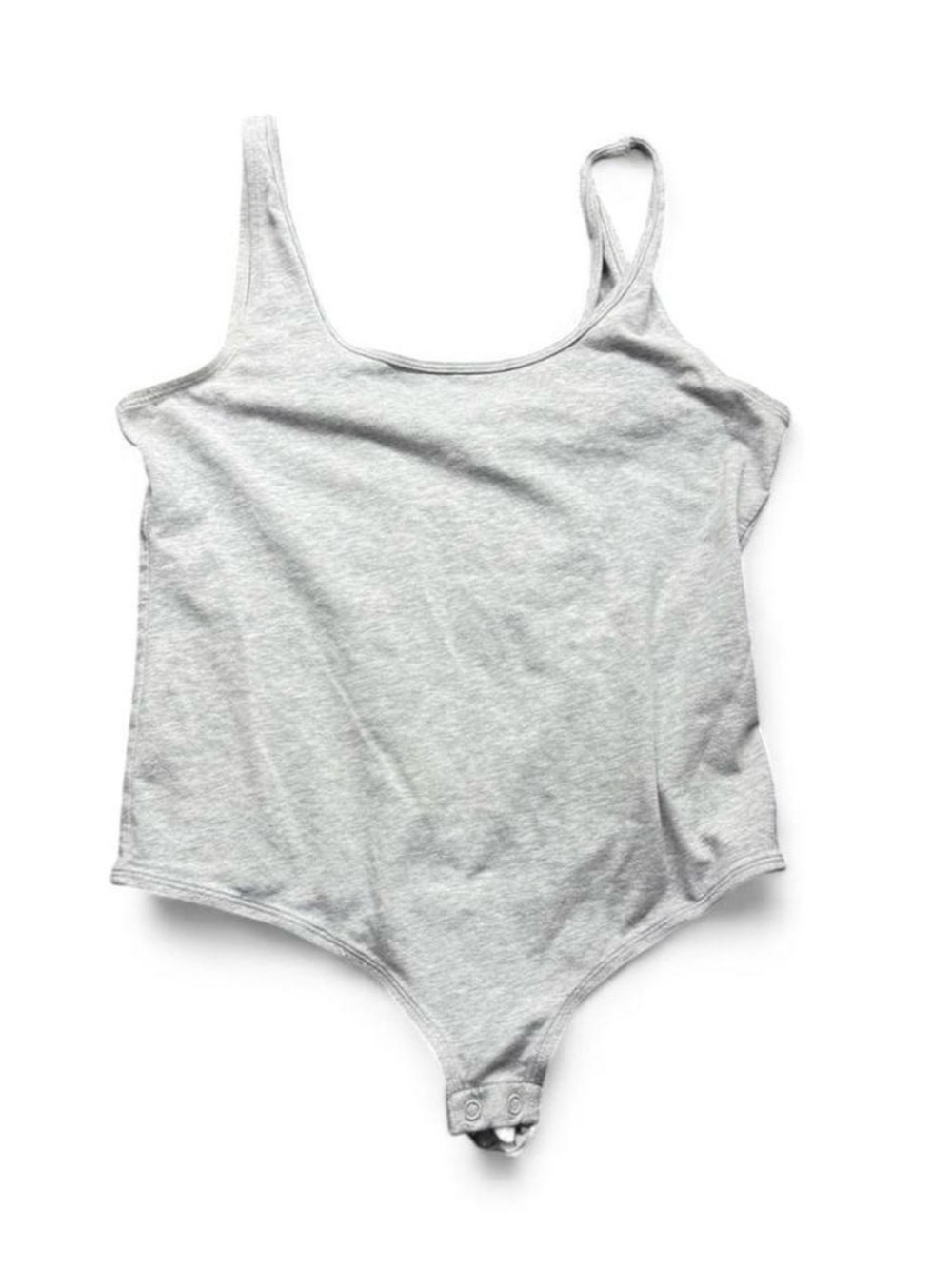 Auden Light Gray Scoop Neck Bodysuit